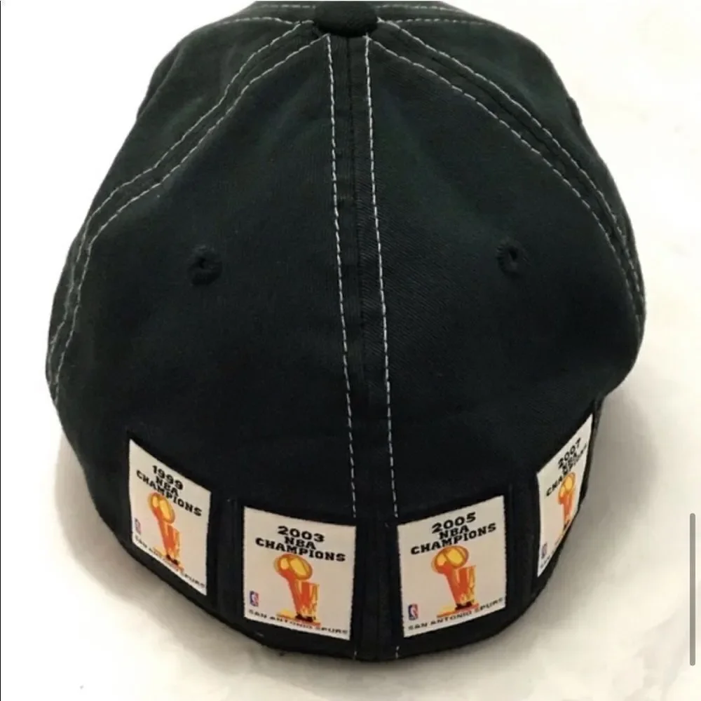 Adidas San Antonio Spurs NBA Collector’s Hat w/ Commemorative Champions Patches